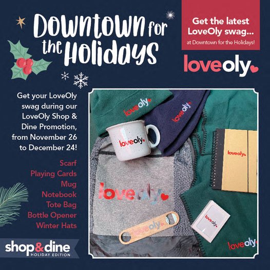 downtown OLY holiday dining pass image