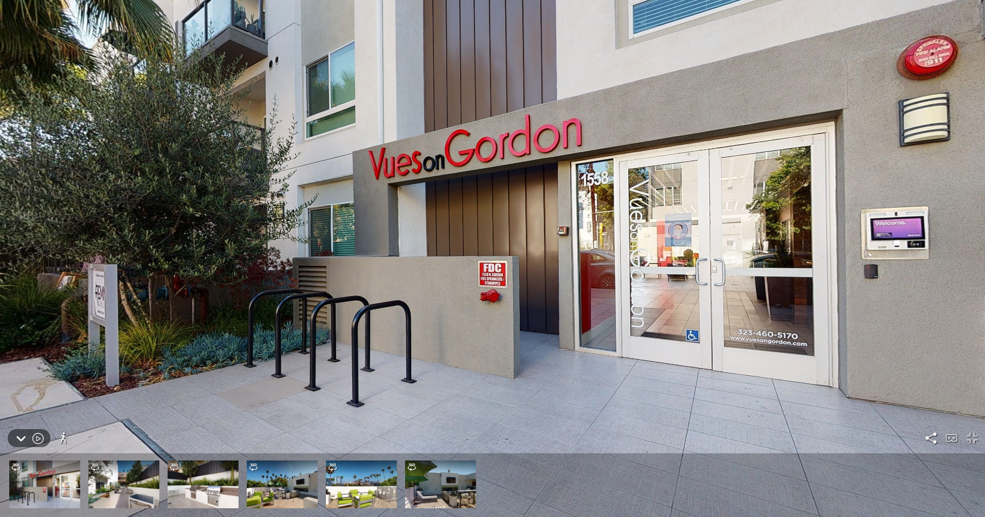Virtual tour of amenities at Vues on Gordon Apartments in Hollywood California.