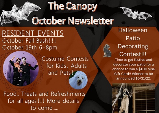 The Canopy October Events