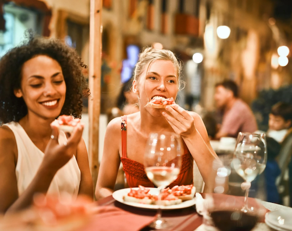 two girls dining in one of the top dining in culver city