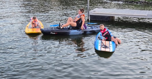 Family fun on Lake Conroe
