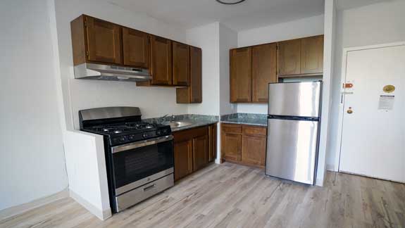 Renovated kitchen at Ft. Washington.