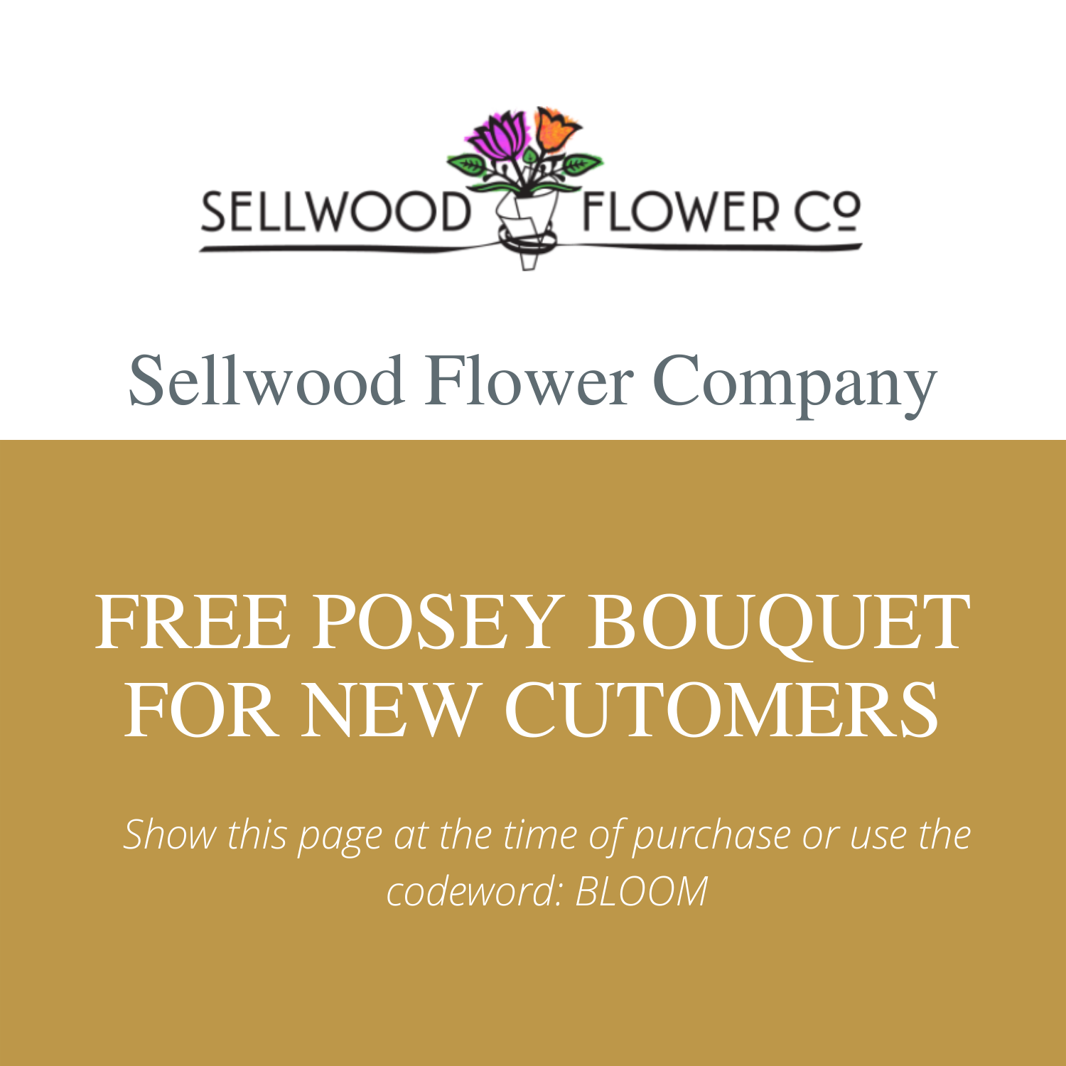 Sellwood Flower Company Flyer