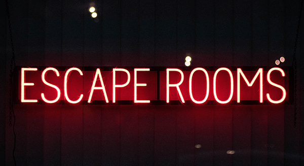 escape room sign