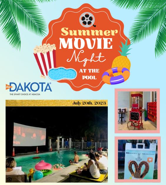 We had a ton of fun yesterday at our Poolside Movie Night! It makes us so happy to see your smiling faces. Thanks for popping by!