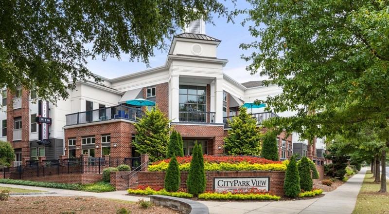 The exterior building of CityPark View in Charlotte, NC