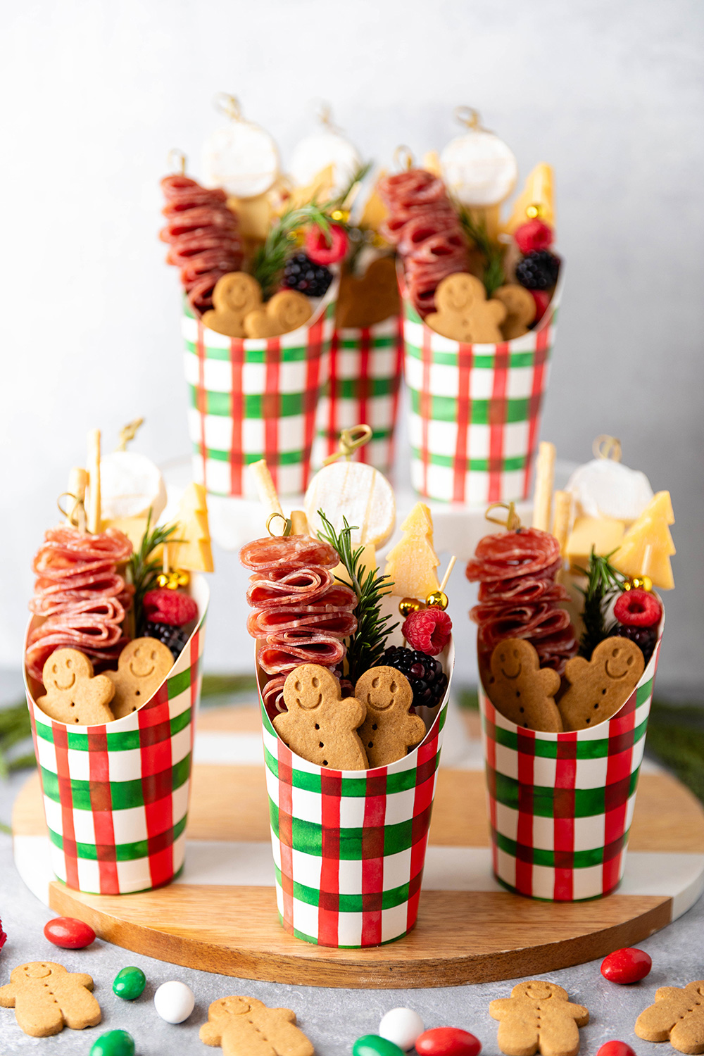 holiday charcuterie cups