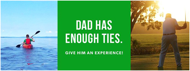 Dad has enough ties