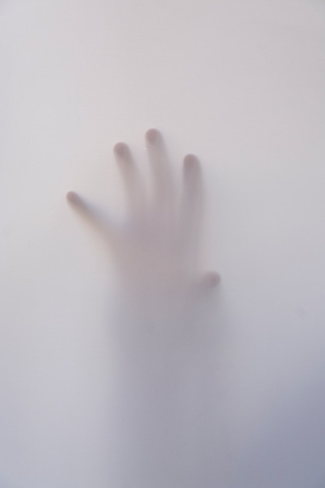 A ghostly hand