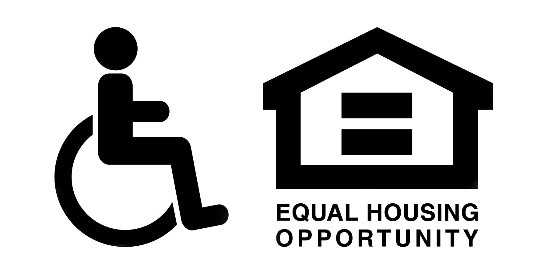 wheelchair accessible symbol equal housing symbol