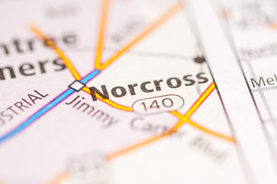 norcross ga map