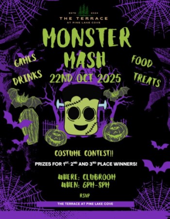 Monster Mash resident Halloween event flyer