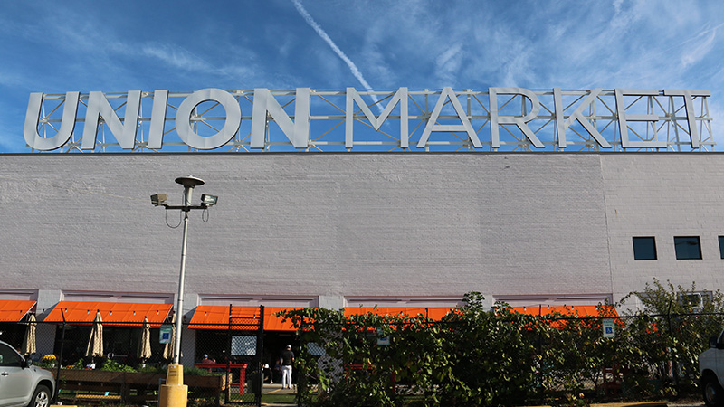 The Union Market food hall in Northeast Washington, DC