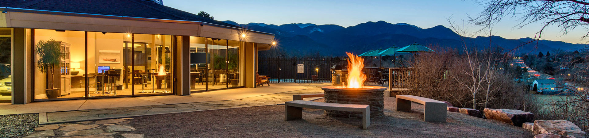 Wide Outside View at Bonterra Lakeside Apartments, Colorado Springs, Colorado