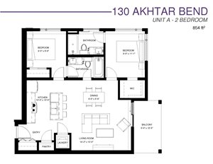 Unit A - 2 Bedroom