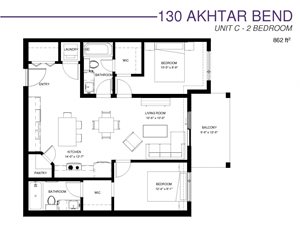 Unit C - 2 Bedroom