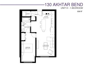 Unit H - 1 Bedroom