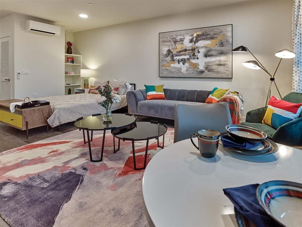 Spacious living area with open layout at Vermella Union, Union NJ