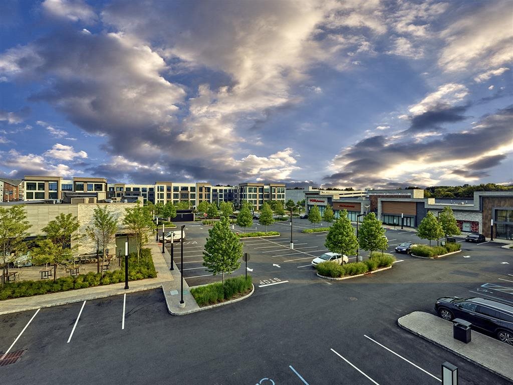 Aerial view of retail shops near Vermella Union, Union NJ