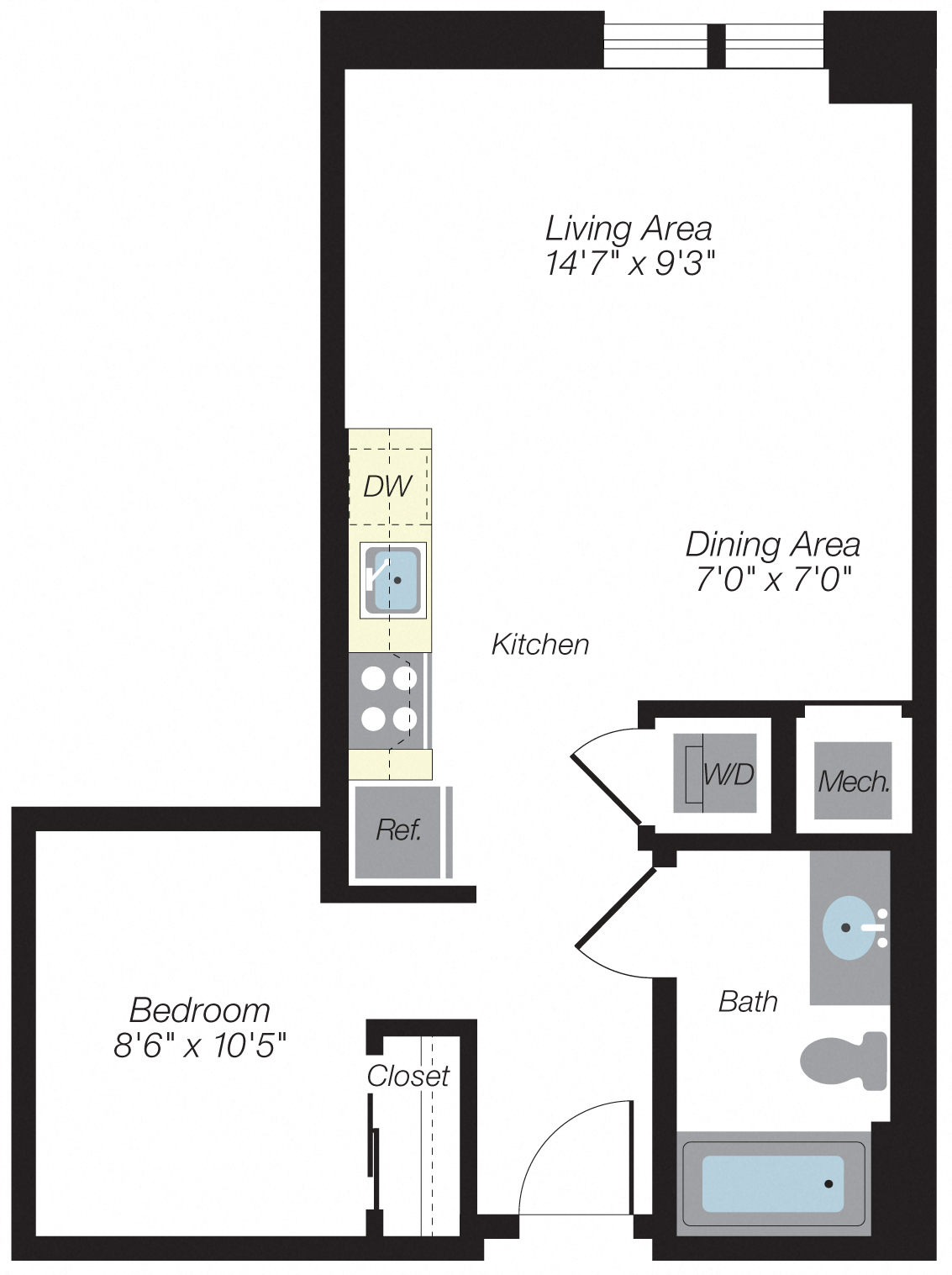 Floor plan layout diagram for S1W120