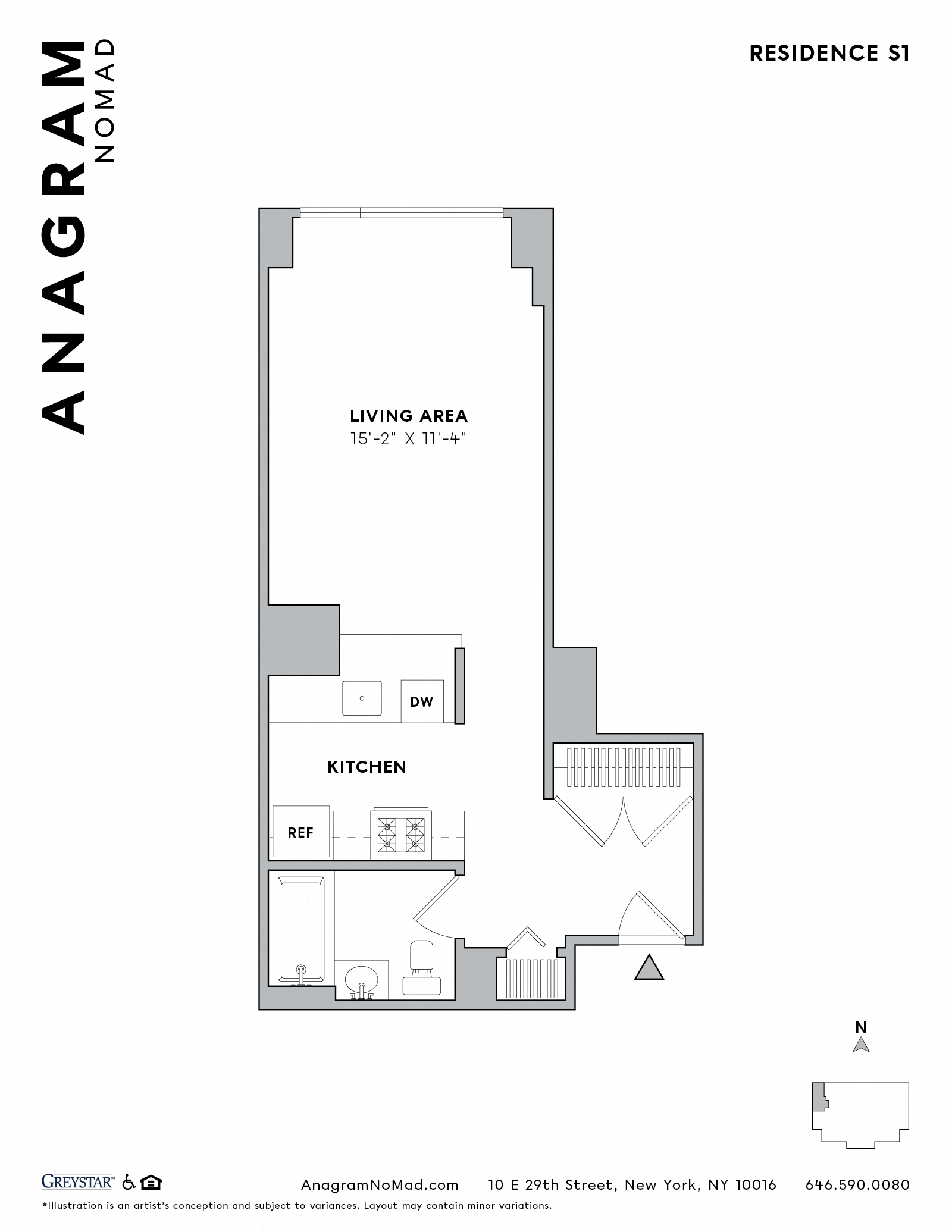 Floor plan layout diagram for S1