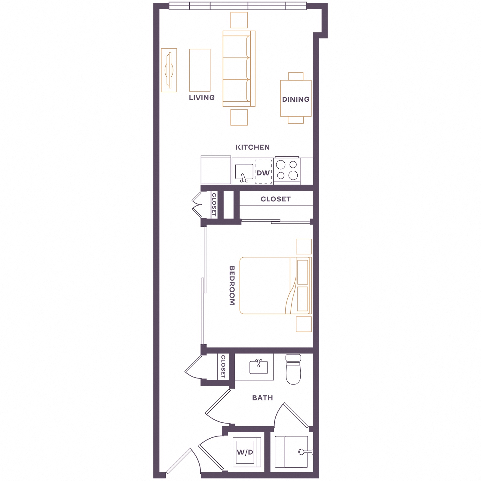 Floor plan layout diagram for A1