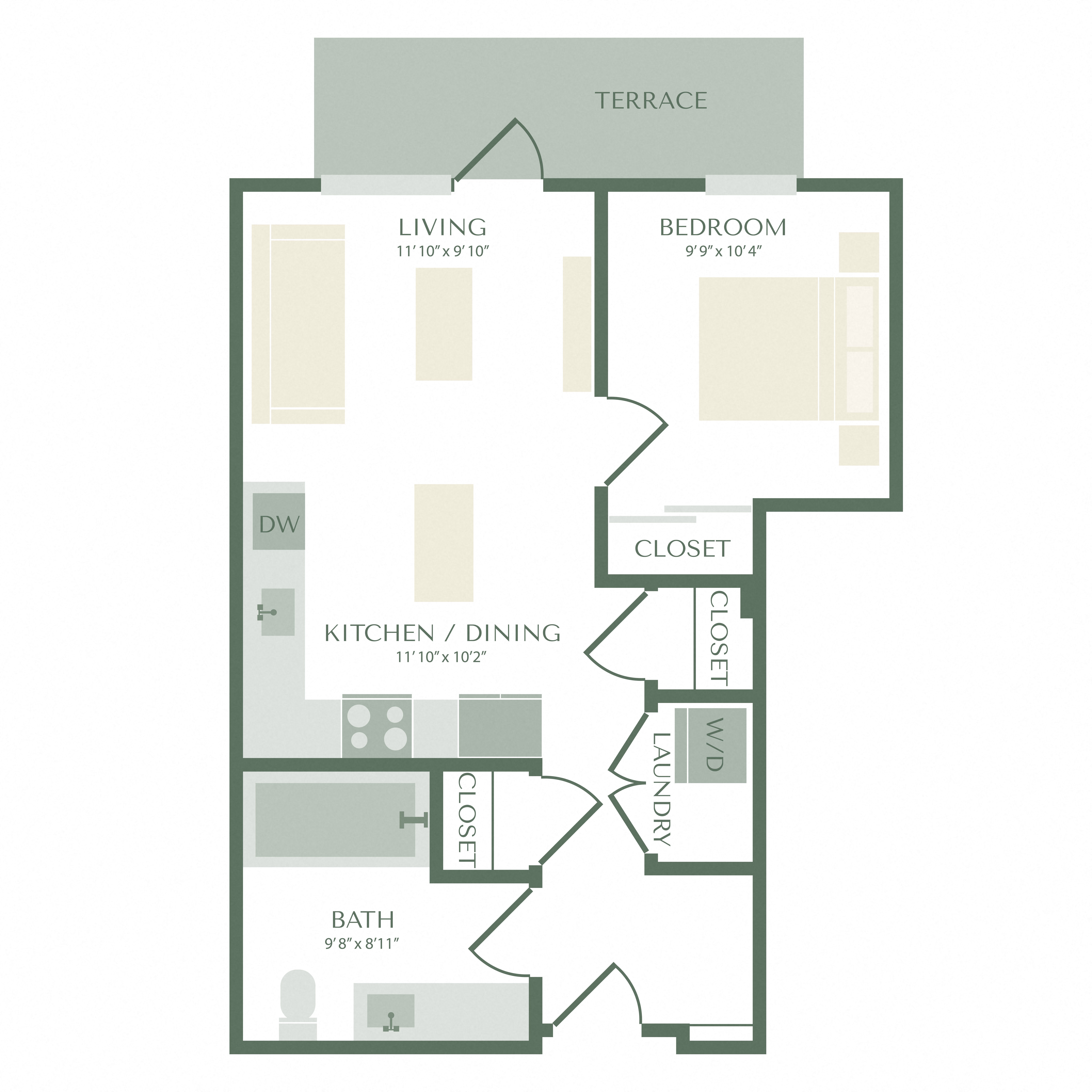 Floor plan layout diagram for A1