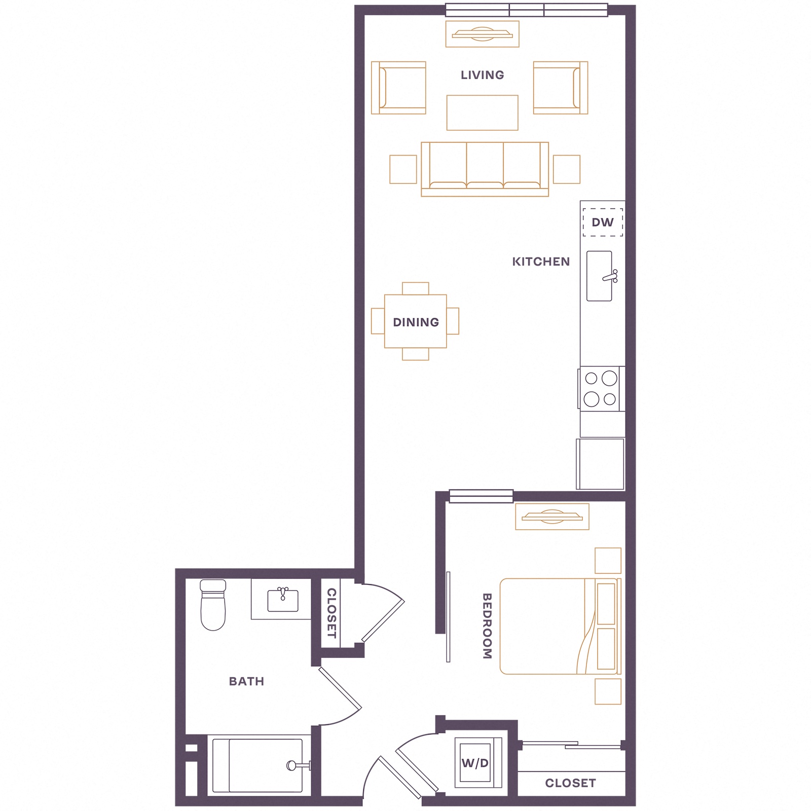 Floor plan layout diagram for A10