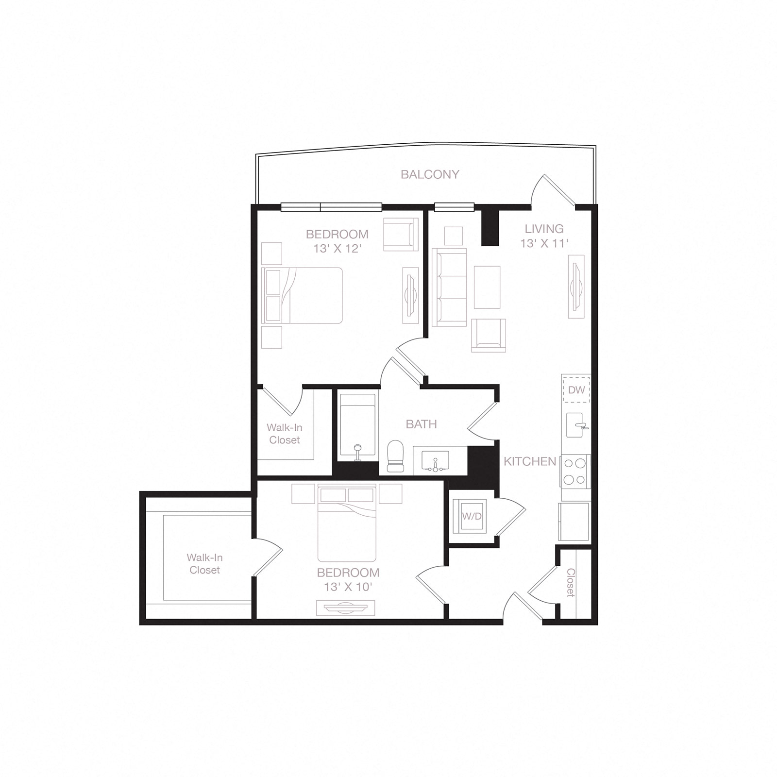 Floor plan layout diagram for A12