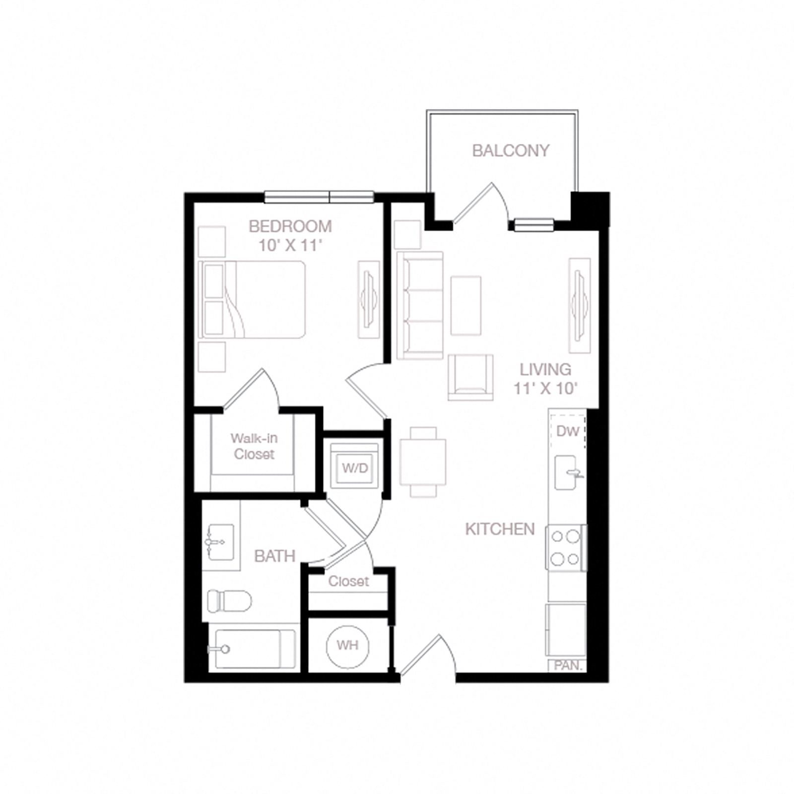 Floor plan layout diagram for A1