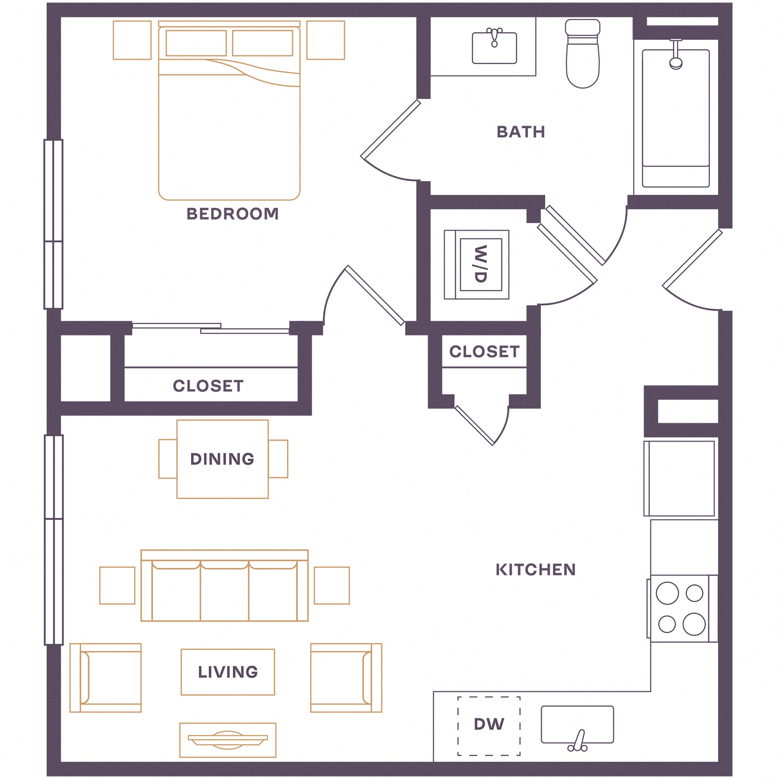 Floor plan layout diagram for A2