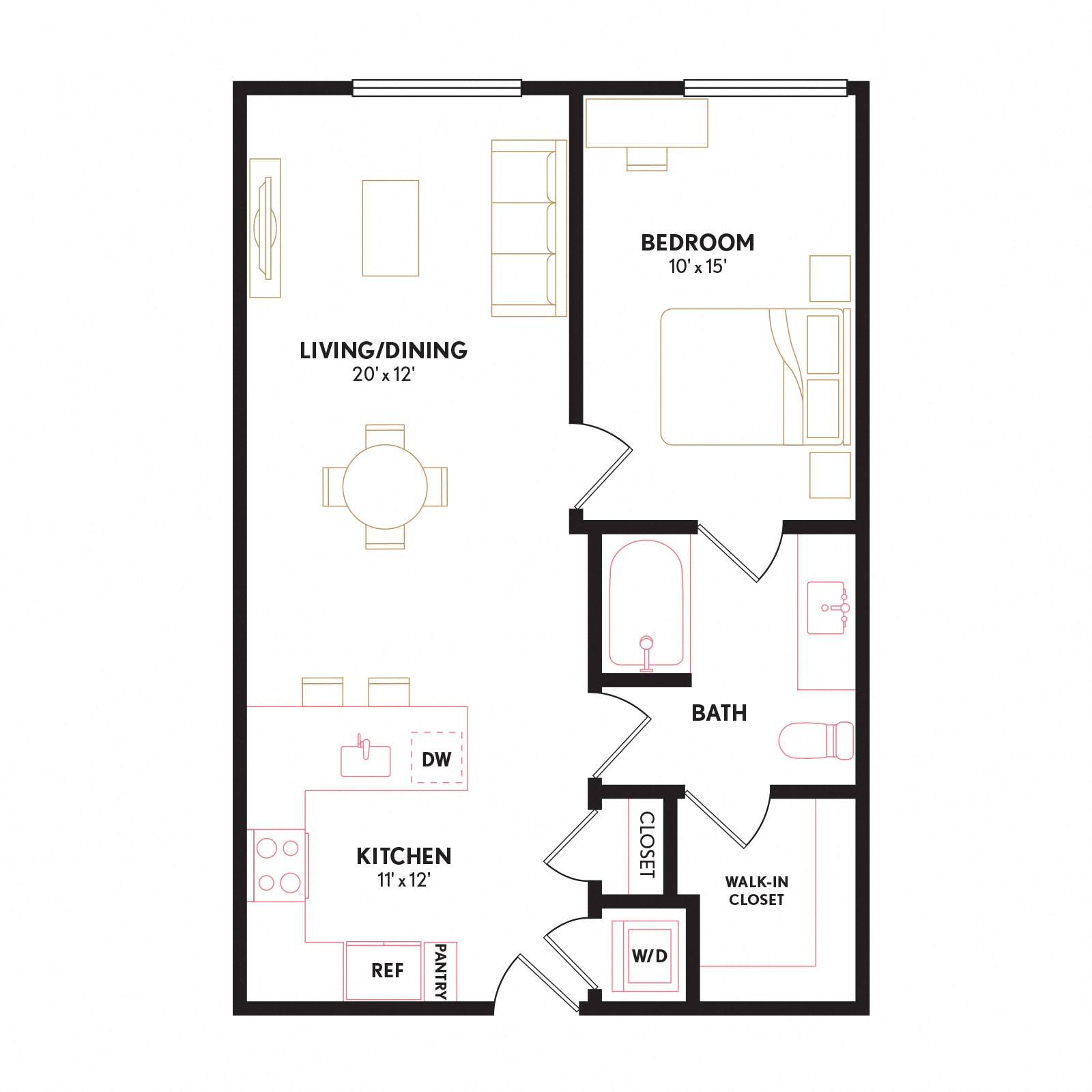 Floor plan layout diagram for A2