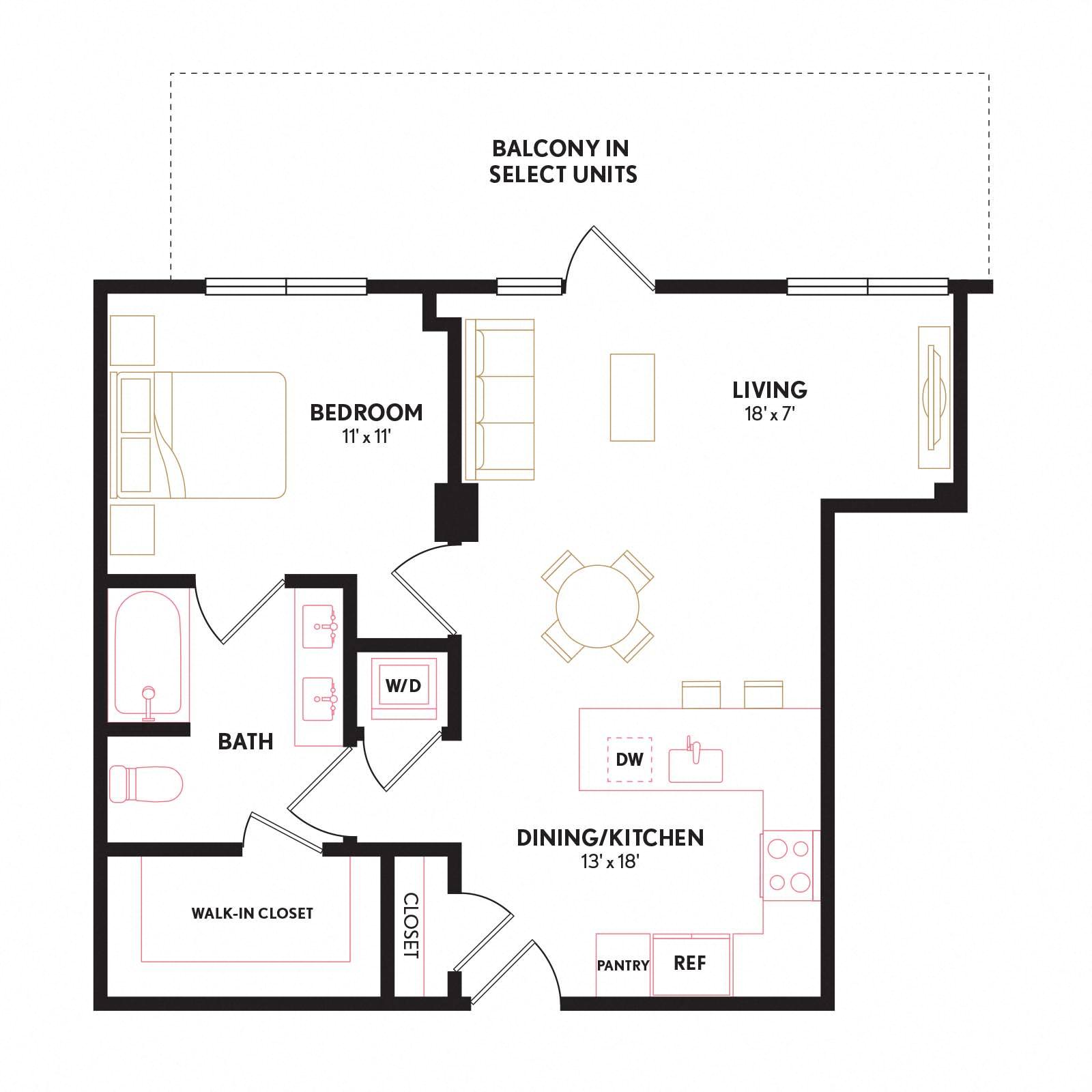 Floor plan layout diagram for A29