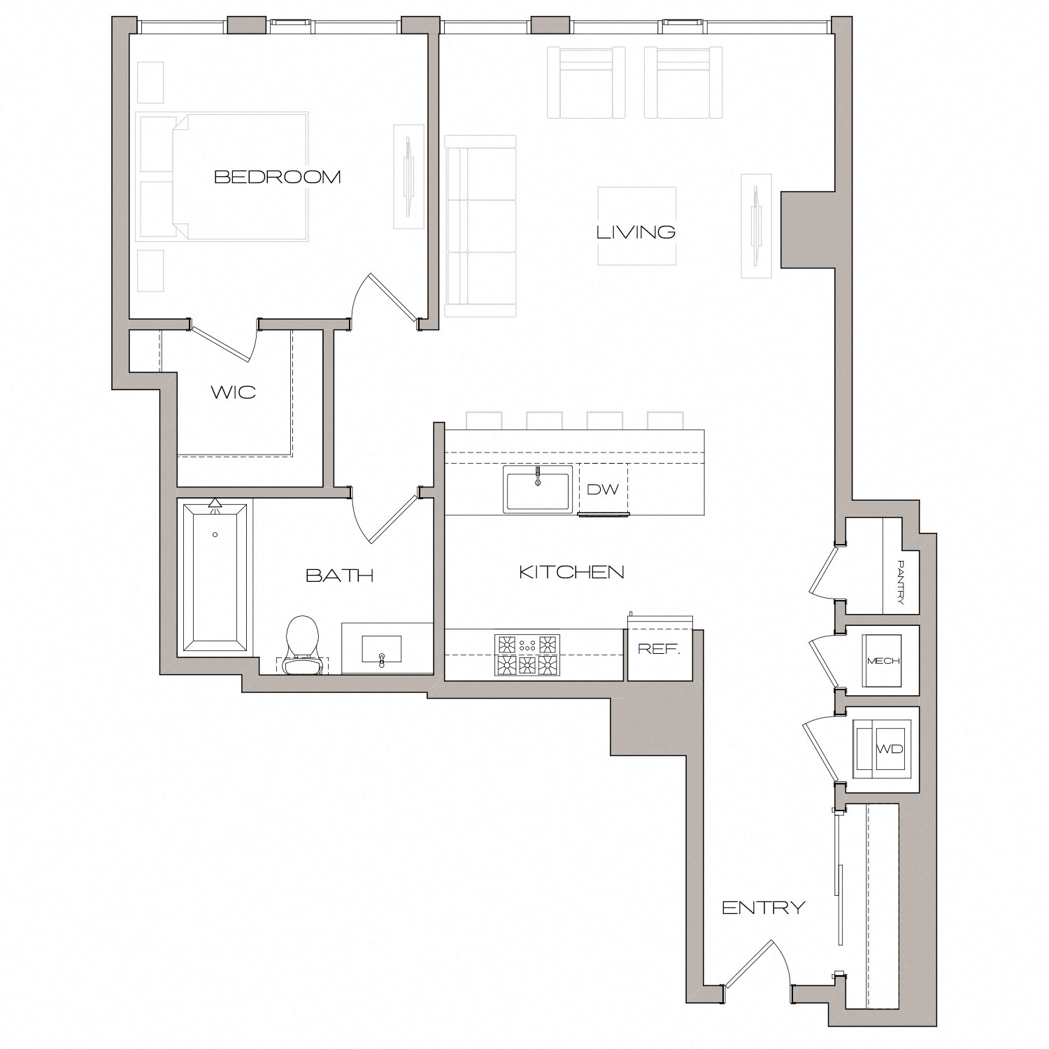 Floor plan layout diagram for A3