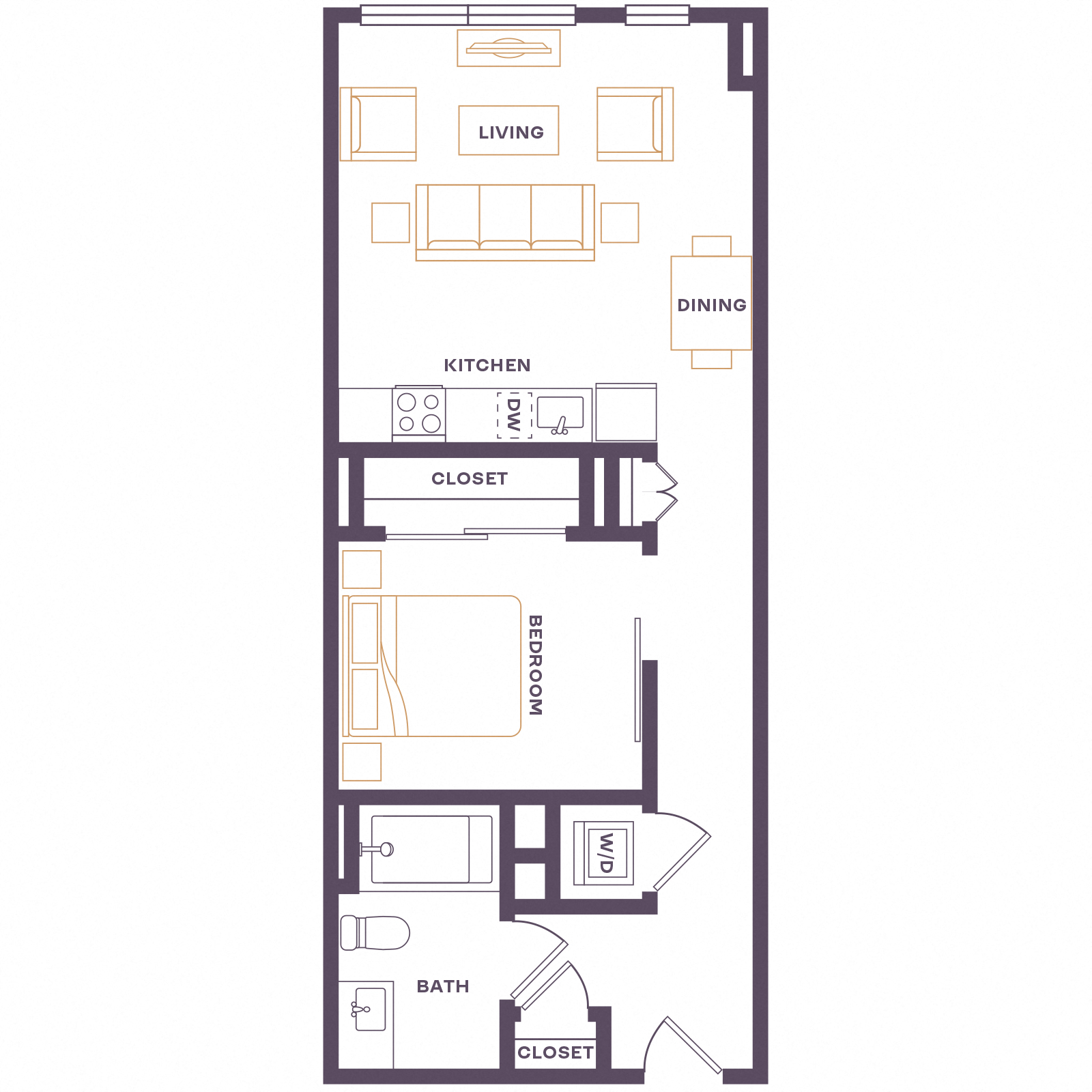 Floor plan layout diagram for A5