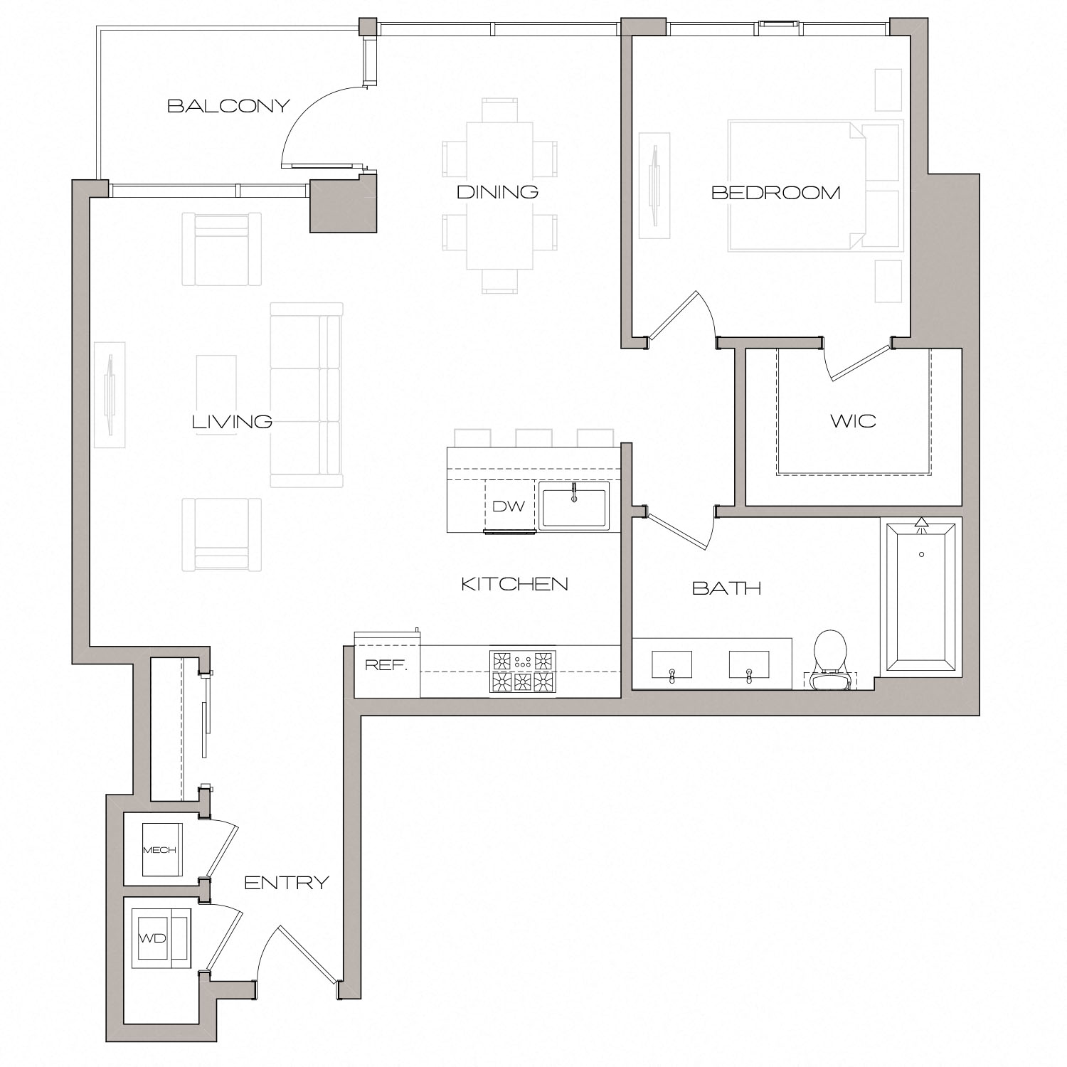 Floor plan layout diagram for A5