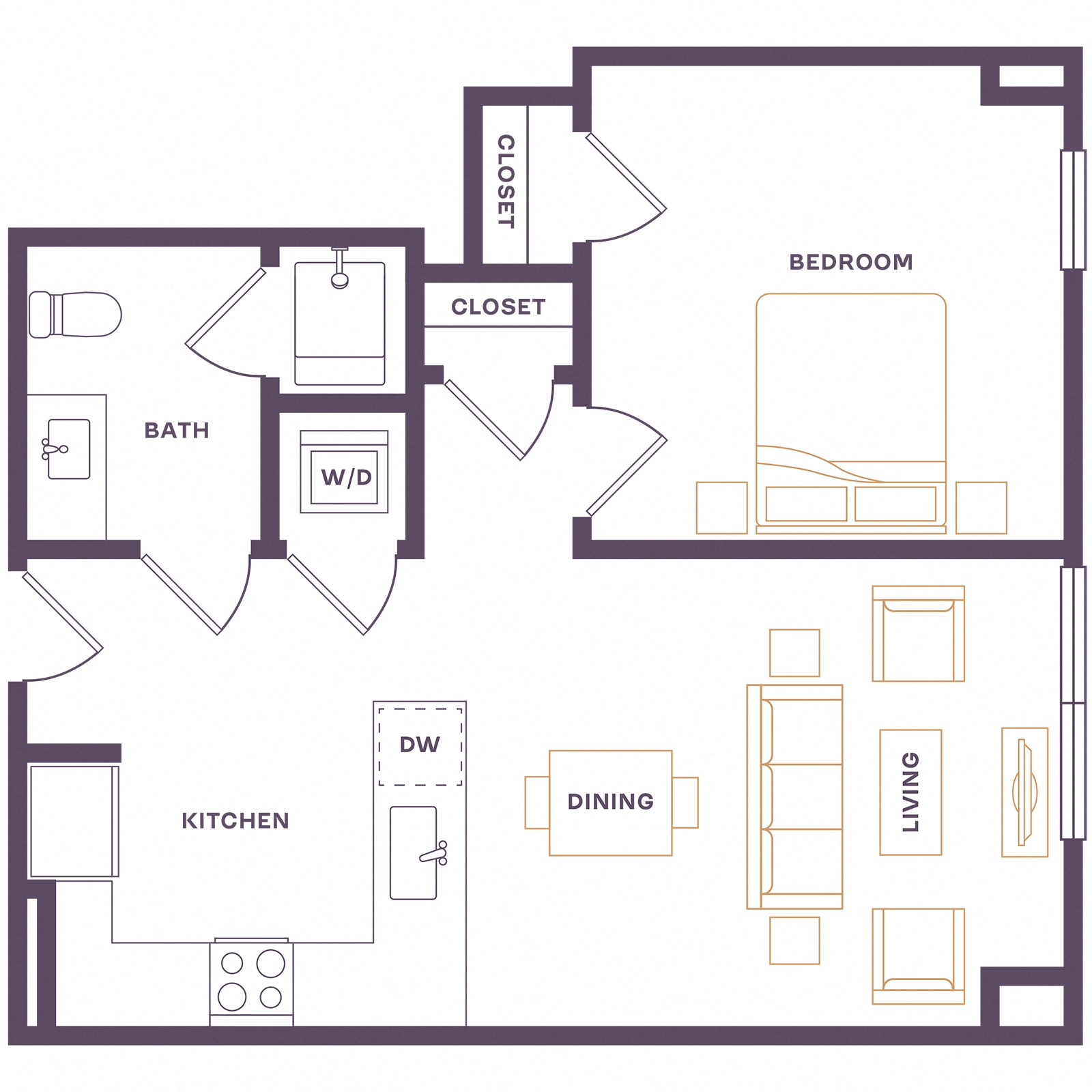 Floor plan layout diagram for A6