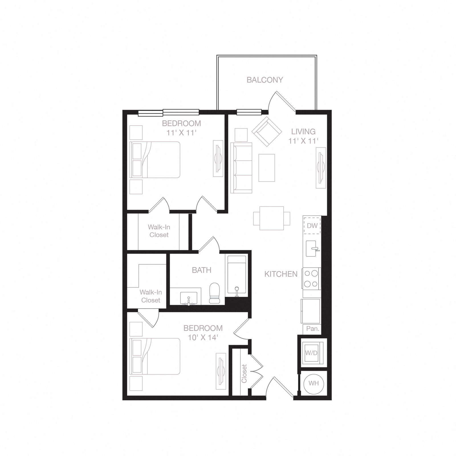 Floor plan layout diagram for A7