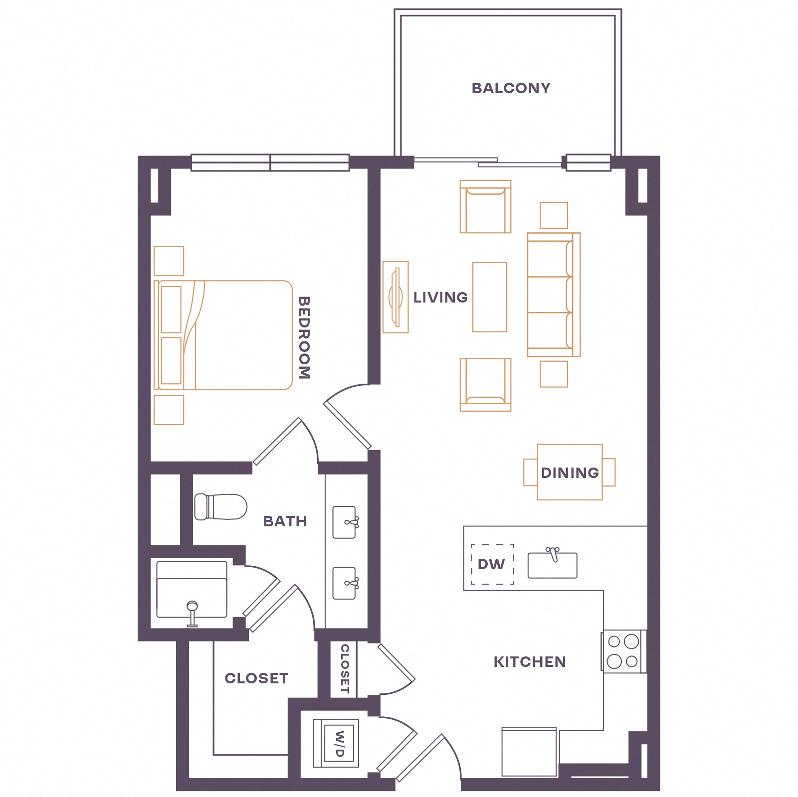 Floor plan layout diagram for A8