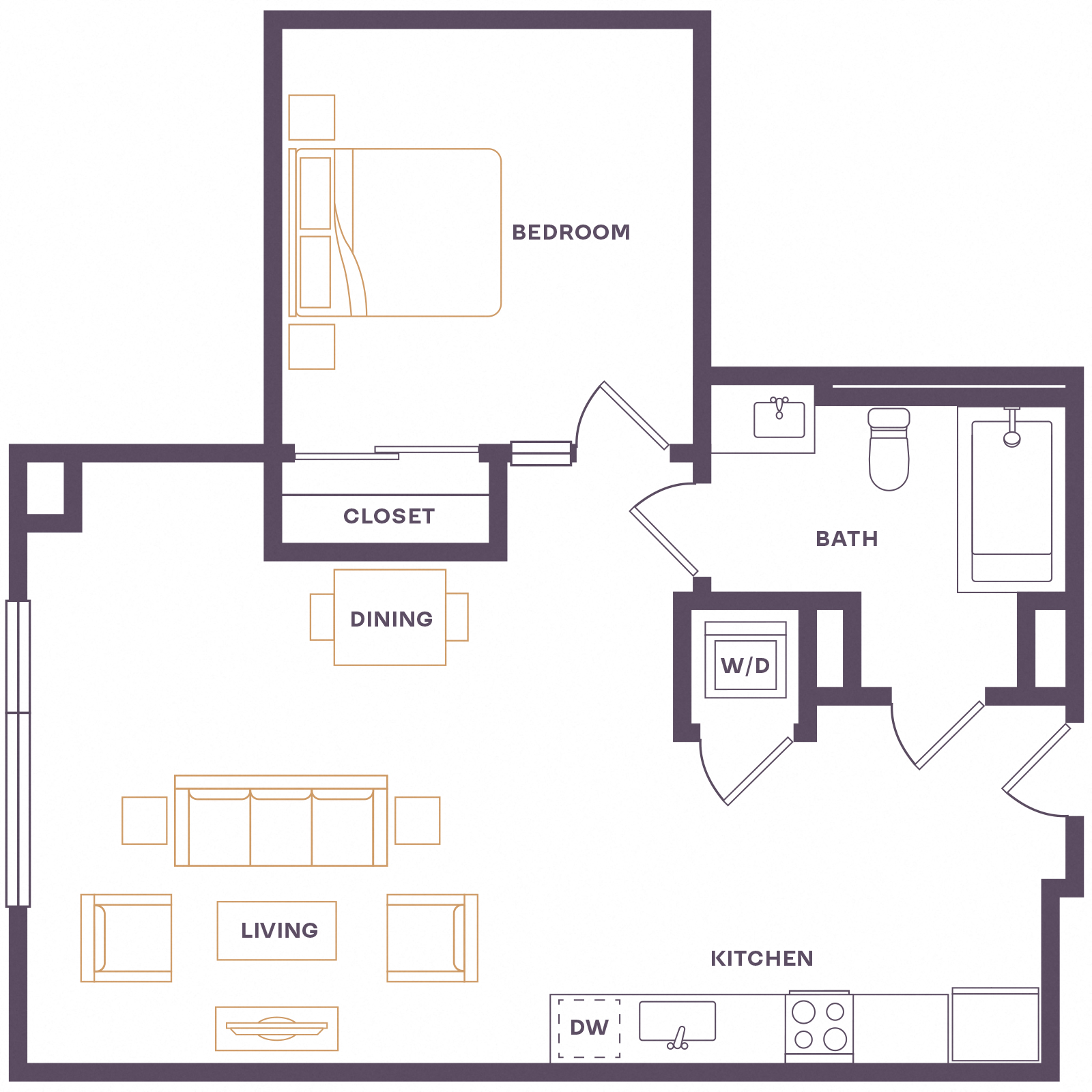 Floor plan layout diagram for A9