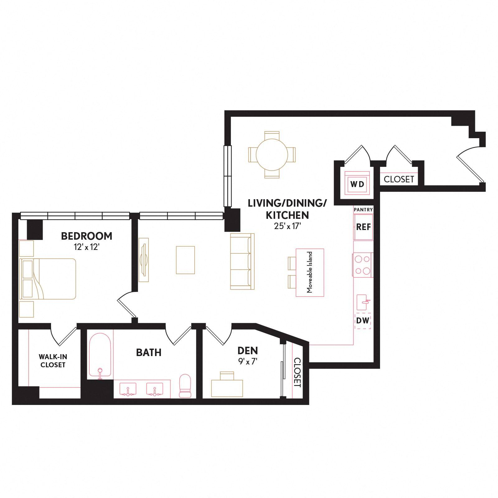 Floor plan layout diagram for AD1