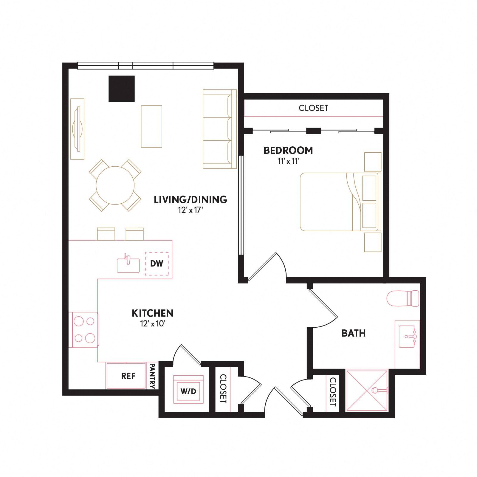 Floor plan layout diagram for AU10