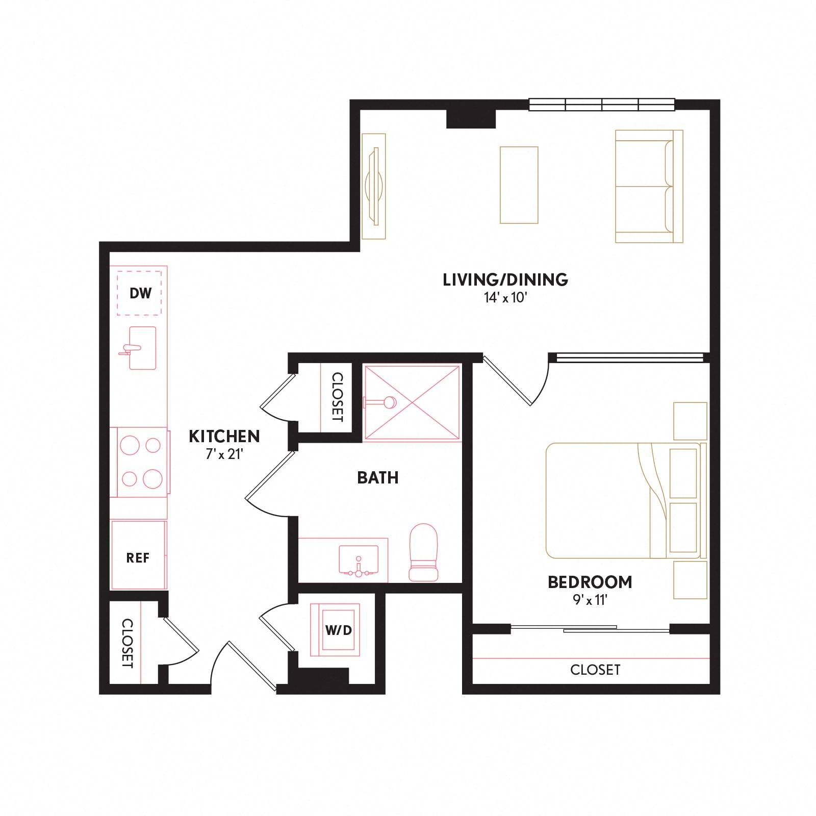 Floor plan layout diagram for AU2