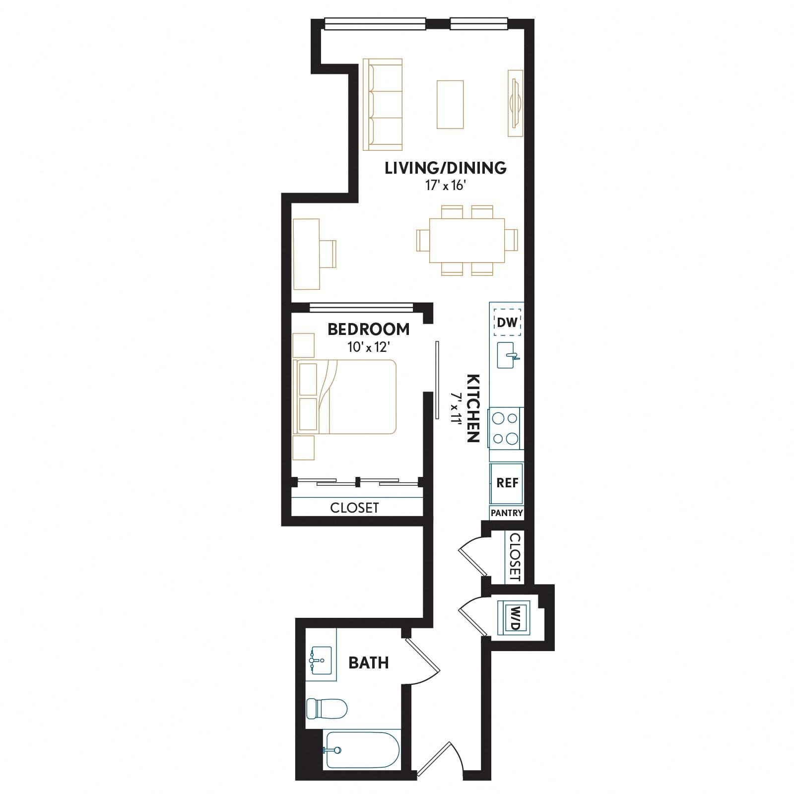 Floor plan layout diagram for AU6H