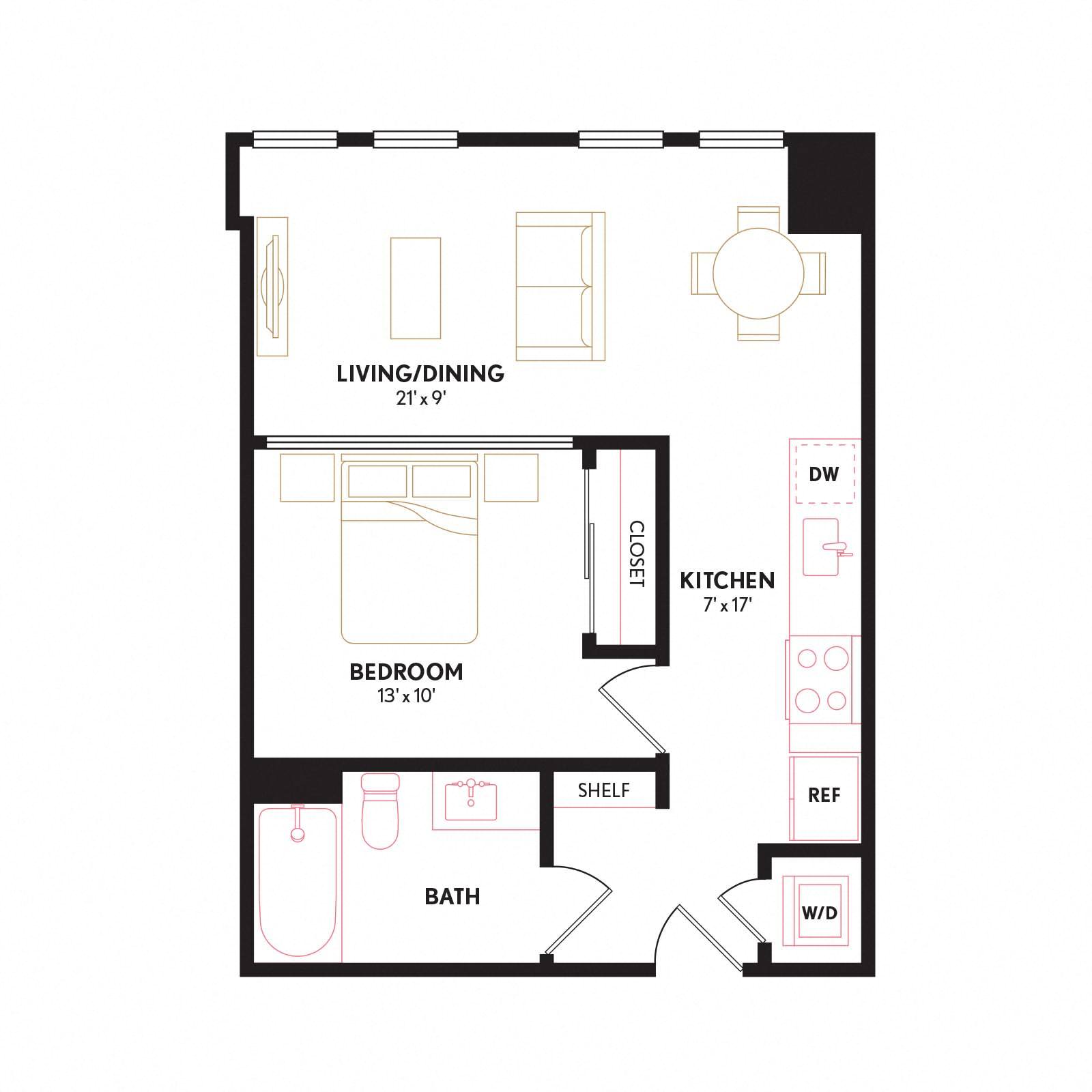 Floor plan layout diagram for AU8