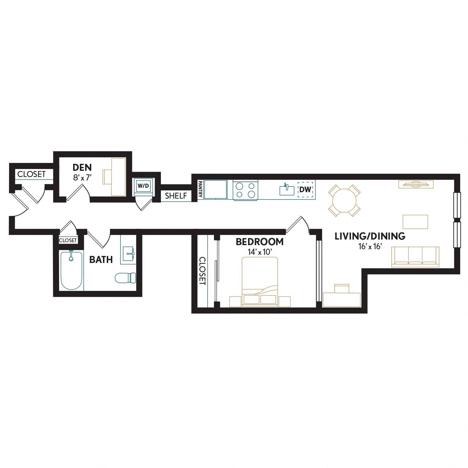 Floor plan layout diagram for AUD1H