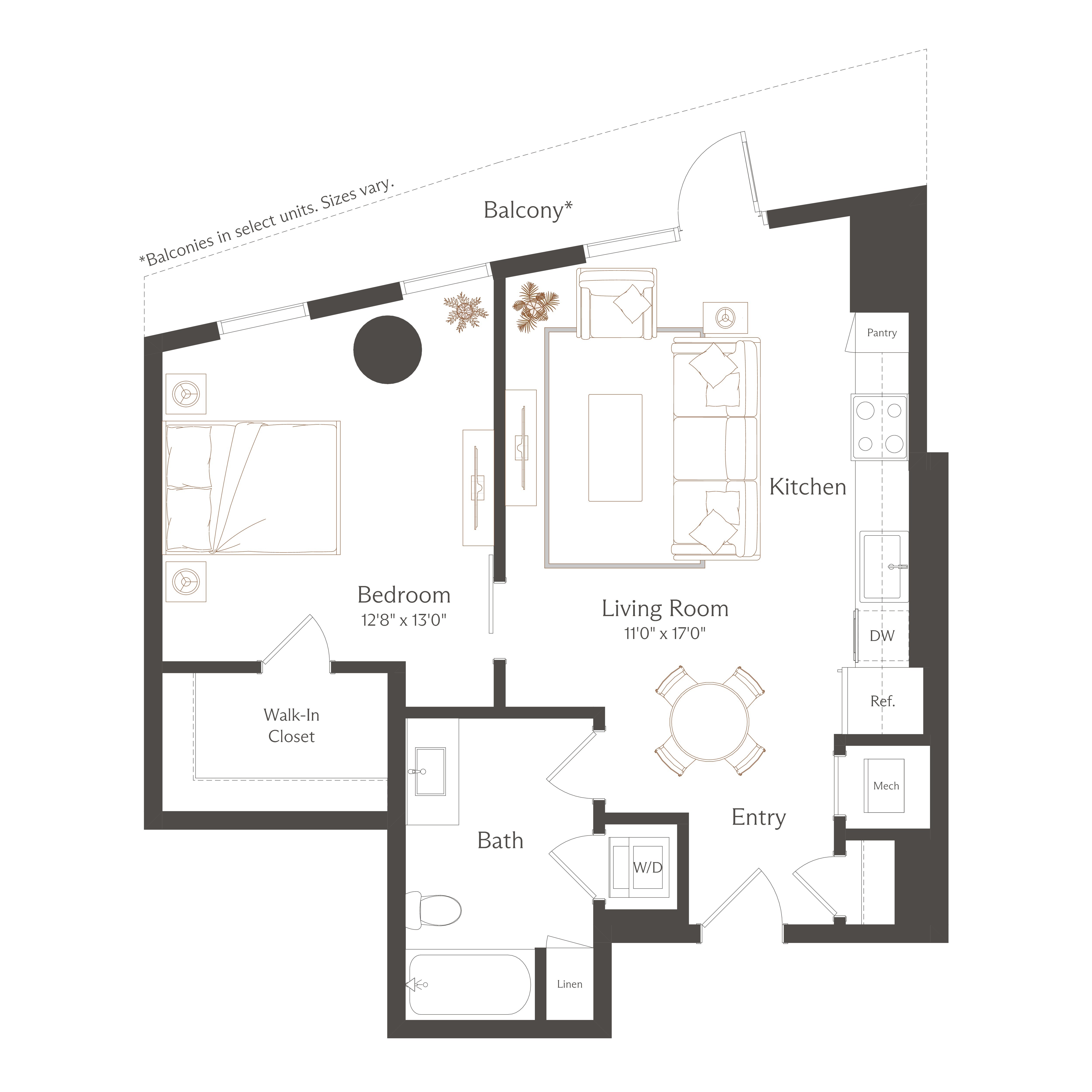 Floor plan layout diagram for A3