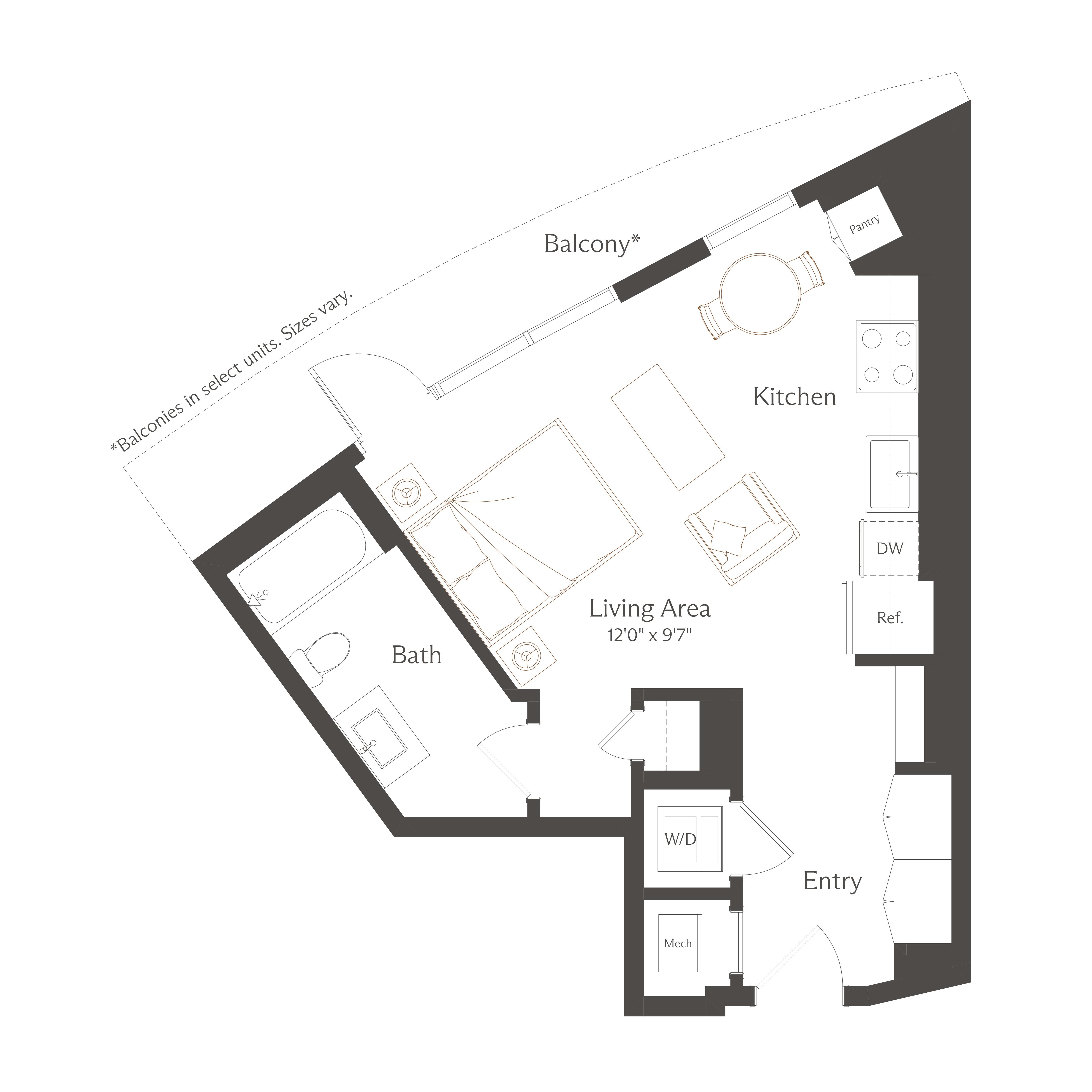 Floor plan layout diagram for S3