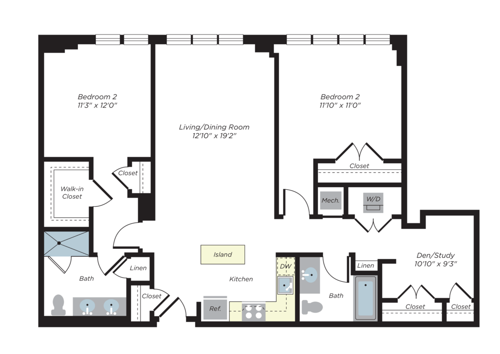 Floor plan layout diagram for BD3