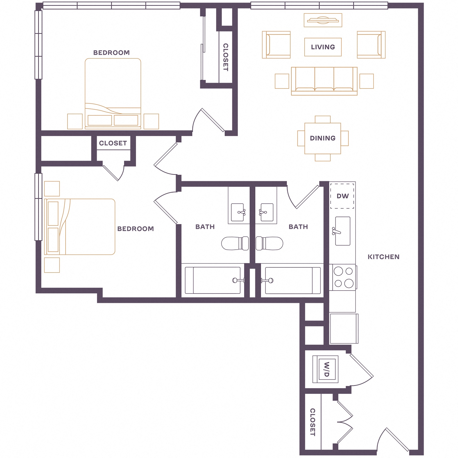 Floor plan layout diagram for B11